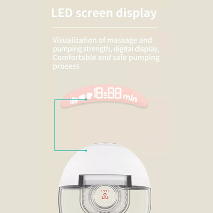 Electric Wearable Breast Pump With LED Display, 3 Modes & 12 Levels