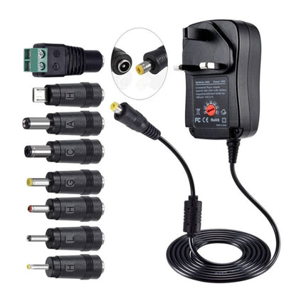 30W USB Interface Adjustable Power Adapter With Power Monitoring LED Light, US Plug, EU Plug, UK Plug, AU Plug