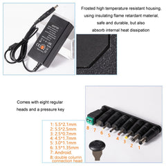 65W 6-20V Adjustable 3A DC Power Adapter Charger, US Plug, EU Plug, UK Plug Small, AU Plug, UK Plug Large