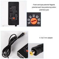 65W 6-20V Adjustable 3A DC Power Adapter Charger, US Plug, EU Plug, UK Plug Small, AU Plug, UK Plug Large