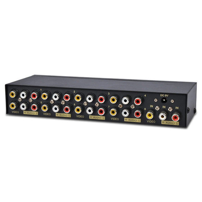 FJGEAR FJ-108AV Audio Video Splitter 1 In 8 Out CVBS Separator, FJ-108AV