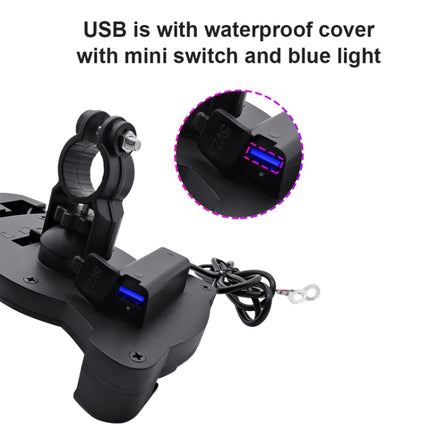 Motorcycle Sunshade Rainproof Mobile Phone Holder, Mirror Holder  No Charge, Handlebar Holder No Charge, Charging Handlebar Holder 5V-2A, Charging Handlebar Holder 5V-3.1A, Charging Handlebar Holder 18W (QC3.0), Charging Mirror Holder 5V-2A            ...