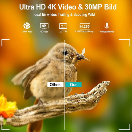 36MP 4K 4G Hunting Camera With APP Remote Mobile Phone Control To View Photos / Video At Any Time
