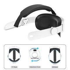 For Meta Quest 3 VR Adjustable Elite Headset Head Strap, Elite Headset White, Elite Headset Black