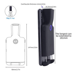 HC101D  2D Bluetooth Barcode Scanner Wireless Back Clip Phone Barcode Reader, 2D Middle, 2D Side