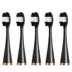 5pcs Toothbrush Head Black