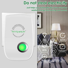 Caja de ahorro de energía portátil de seguridad para el hogar inteligente, enchufe de la UE, enchufe de EE. UU., enchufe del Reino Unido, enchufe de Australia