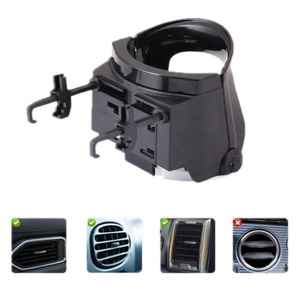 Car Water Cup Holder Multi-function Air Outlet Mobile Phone Holder Ashtray
