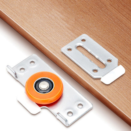 Closet Sliding Door Pulley Fittings Silent Sliding Door Accessories With 8 Screws