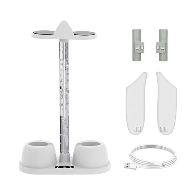 For Meta Quest 3 VR Glasses Charging Base Storage Bracket with Cool RGB Light