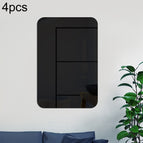 4pcs 30cm x 20cm / Black