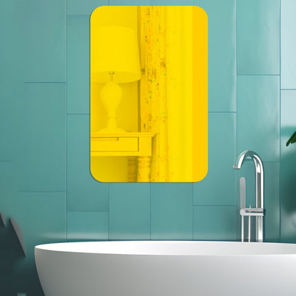 Round Corner Models Rectangle Acrylic Mirror Stereo Wall Stickers Home Decoration Soft Mirror, 4pcs 15cm x 10cm, 4pcs 20cm x 13cm, 4pcs 30cm x 20cm, 4pcs 42cm x 27cm