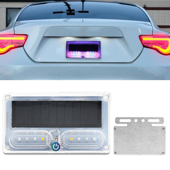 Car Solar Warning Light Anti-rear Collision LED Tail Light