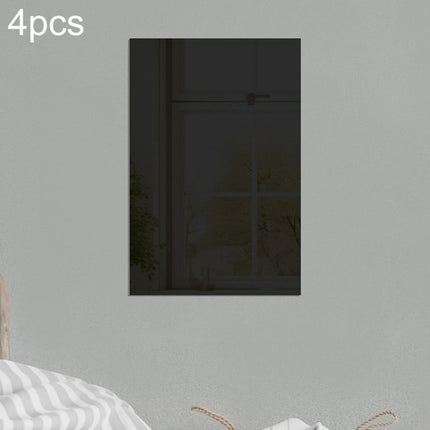 4pcs Right Angle Models Rectangle Acrylic Mirror Stereo Wall Stickers, 15cm x 10cm, 20cm x 13cm, 30cm x  20cm, 42cm x 27cm