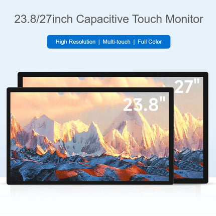 FHD Capacitive Touch Screen Monitor, 1920x1080 10-Point Touch With HDMI, Aluminum Shell, VESA Mount, Waveshare 23.8-inch, Waveshare 27-inch