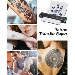 For Phomemo M08F / TP81 100sheets /Pack A4 Tattoo Transfer Paper Compatible For MR.IN Brother Pocket Jet / MT800, A4 Tattoo Transfer Paper