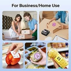Phomemo M221 Thermal Wireless Label Printer Barcode Bluetooth Label Maker, Blue, White, Pink