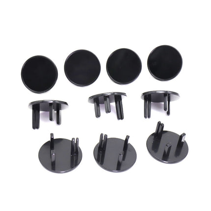 UK 3-Hole Baby Socket Protection Cover, Round Black, Round Transparent, Pear Shaped White, Round Thin White, Round Thin Black