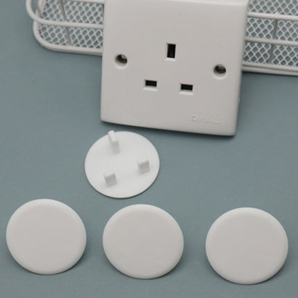 UK 3-Hole Baby Socket Protection Cover, Round Black, Round Transparent, Pear Shaped White, Round Thin White, Round Thin Black