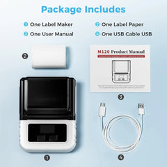 Phomemo M120 Label Maker Barcode Printer Bluetooth Thermal Label Machine