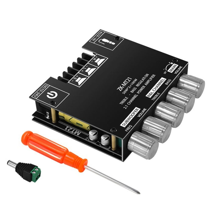 Módulo amplificador digital Bluetooth de 2,1 canales ZK-MT21 de 50 W x 2 + 100 W, ZK-MT21