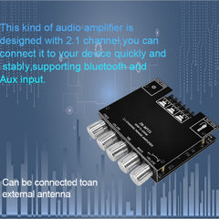 ZK-MT21 50W x 2+100W 2.1 Channel Bluetooth Digital Amplifier Module, ZK-MT21