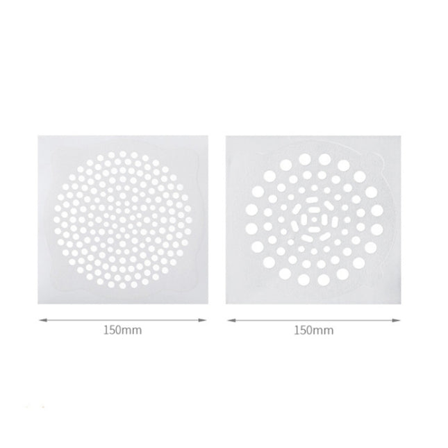 FASOLA 15pcs /Bag Sink Disposable Filter Sewer Mouth Non-woven Floor Drain Sticker, Small Hole, Large Hole