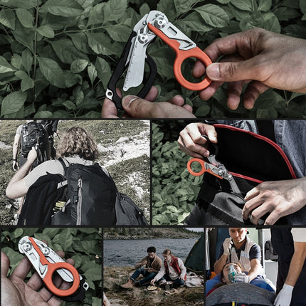 Multifunctional Outdoor First Aid Equipment Foldable Gadget Scissors