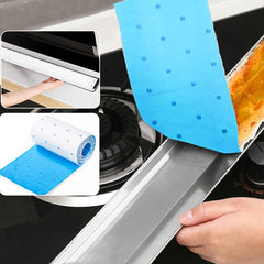 10pcs /Pack Disposable Oil Groove Suction Paper for Cooker Hoods, 10x90cm Regular, 7x90cm Thickened, 10x90cm Thickened