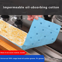 10pcs /Pack Disposable Oil Groove Suction Paper for Cooker Hoods, 10x90cm Regular, 7x90cm Thickened, 10x90cm Thickened