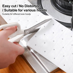 10pcs /Pack Disposable Oil Groove Suction Paper for Cooker Hoods, 10x90cm Regular, 7x90cm Thickened, 10x90cm Thickened