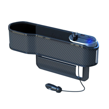 Digital Display Multifunctional Super Fast Charging Car Seat Gap Storage Box