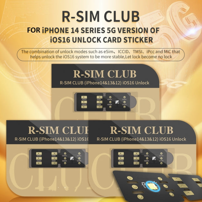 R-SIM18 CLUB Unlock Card Integrate TMSI / eSIM / ICCID / IPCC for iOS System, R-SIM18 CLUB