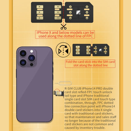 R-SIM18 CLUB Unlock Card Integrate TMSI / eSIM / ICCID / IPCC for iOS System, R-SIM18 CLUB
