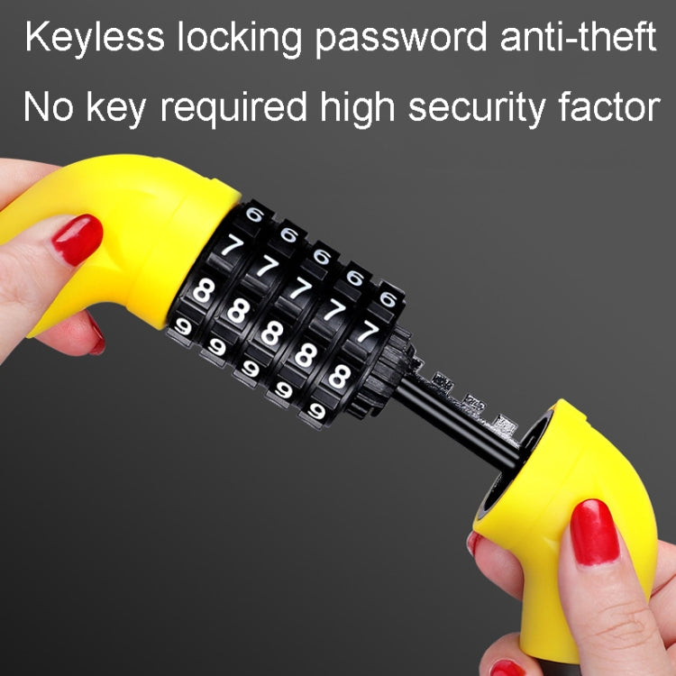 Bicycle And Electrical Vehicle 5-Digit Combination Lock Safety Anti-Theft Cycling Lock, 57 x 1.72cm, 40 x 1.72cm