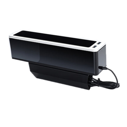 Car Seat Gap Storage Box with 2 USB Charging Port, Principal Driver Silver, Co-pilot Silver, Principal Driver Red, Co-pilot Red, Principal Driver Gray, Co-pilot Gray