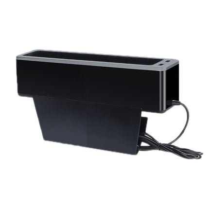 Car Seat Gap Storage Box with 2 USB Charging Port, Principal Driver Silver, Co-pilot Silver, Principal Driver Red, Co-pilot Red, Principal Driver Gray, Co-pilot Gray