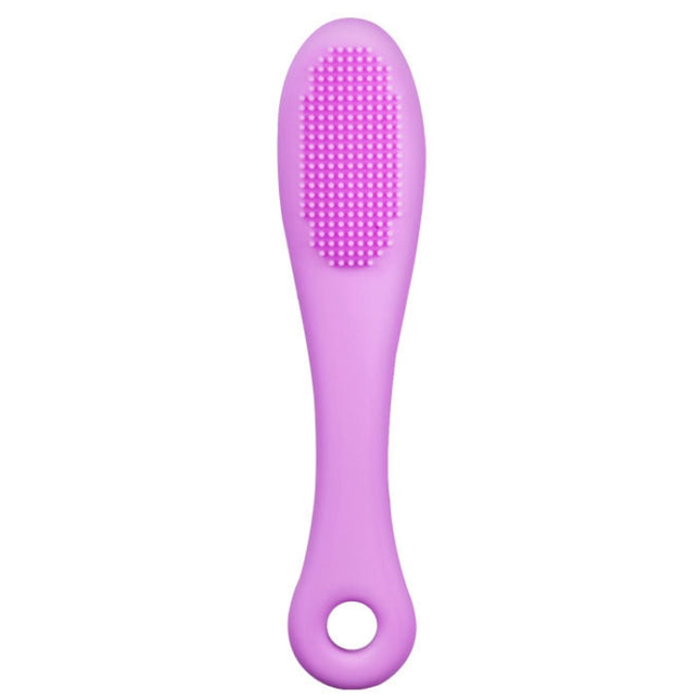 Pet Cats Dog Cleaning Comb Chin Teeth Cleaning Brush Silicone Brush, Green, Purple, Pink