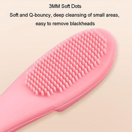 Pet Cats Dog Cleaning Comb Chin Teeth Cleaning Brush Silicone Brush, Green, Purple, Pink