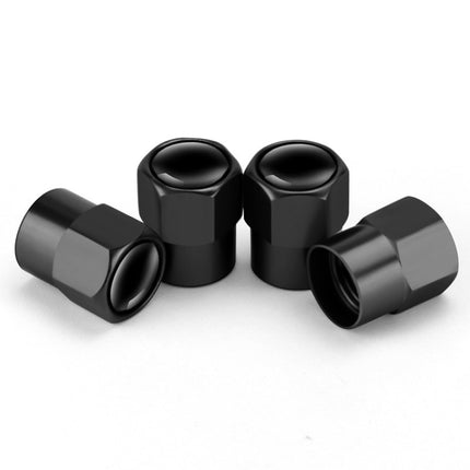4pcs /Set Hexagonal Metal Tire Valve Caps Automobile Universal Modified Valve Covers, Hexagonal