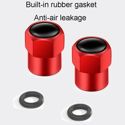 4pcs /Set Hexagonal Metal Tire Valve Caps Automobile Universal Modified Valve Covers, Hexagonal