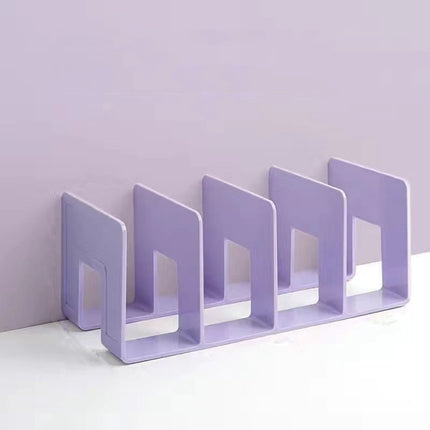 Acrylic Desktop Bookend Book Storage Rack Office Stationery Bookshelf, Regular Transparent, Thicken Transparent With Groove, Thicken Transparent, Thicken Green, Thicken Purple