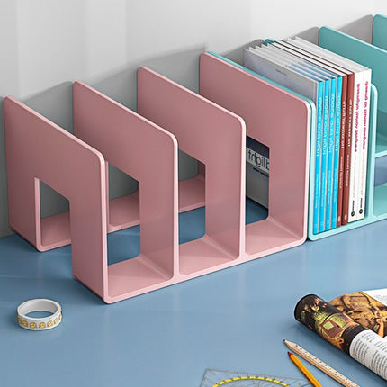 Acrylic Desktop Bookend Book Storage Rack Office Stationery Bookshelf, Regular Transparent, Thicken Transparent With Groove, Thicken Transparent, Thicken Green, Thicken Purple