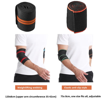 Compression Elbow Bandage Wrap Sports Elbow Protector 75x8cm, 75x8cm