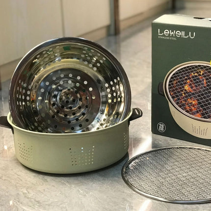 Charcoal Grill Stainless Steel Outdoor Camping Cooking Tea Around The Stove Barbecue Stove, Style A, Style B