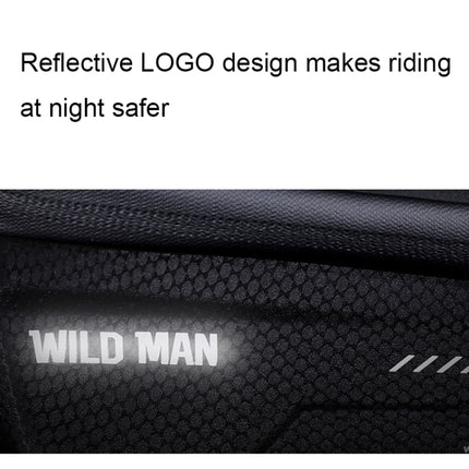 WILD MAN MS66 1.2L EVA Hard Shell Bicycle Front Beam Bag Cycling Touch Screen Phone Bag, MS66