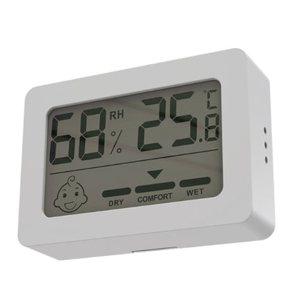 Household Indoor Mini Electronic Temperature And Humidity Meter With Stand, Rectangle