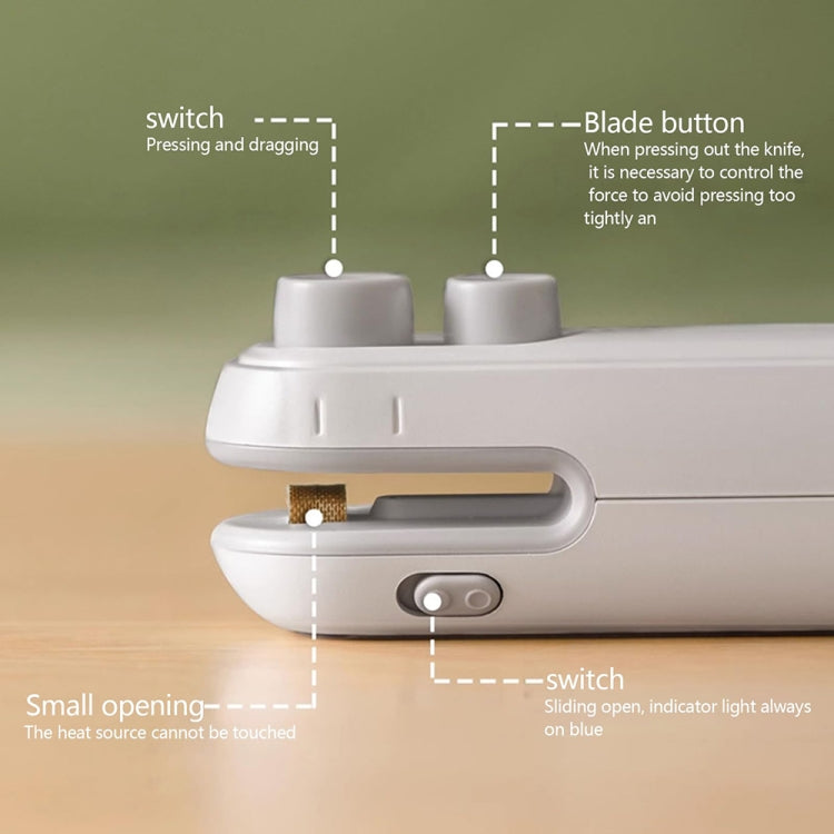 Small 2-in-1 Rechargeable Magnetic Snack Sealer Household Mini Sealing Machine