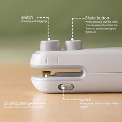 Small 2-in-1 Rechargeable Magnetic Snack Sealer Household Mini Sealing Machine