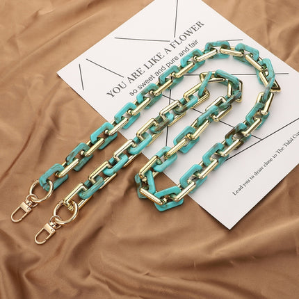 Retro Mobile Phone Chain Lanyard Tortoiseshell Acrylic Resin Bag Chain with Spacer, L205-3HS-40cm, L205-3HS -60cm, L205-3HS-120cm, L205-2HS-40cm, L205-2HS -60cm, L205-2HS-100cm, L205-LS-40cm, L205-LS-60cm, L205-LS-100cm